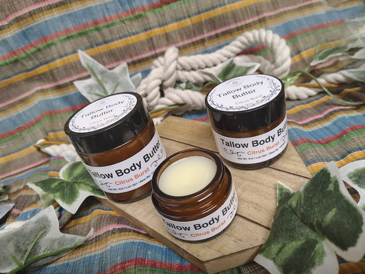 Tallow Body Butter: Citrus Burst